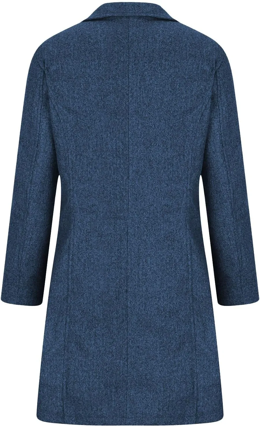 Winter Coats for Women Single Breasted Trench Coat Winter Wool Blend Pea Coat Vintage Stand Collar Casual Trench Coat