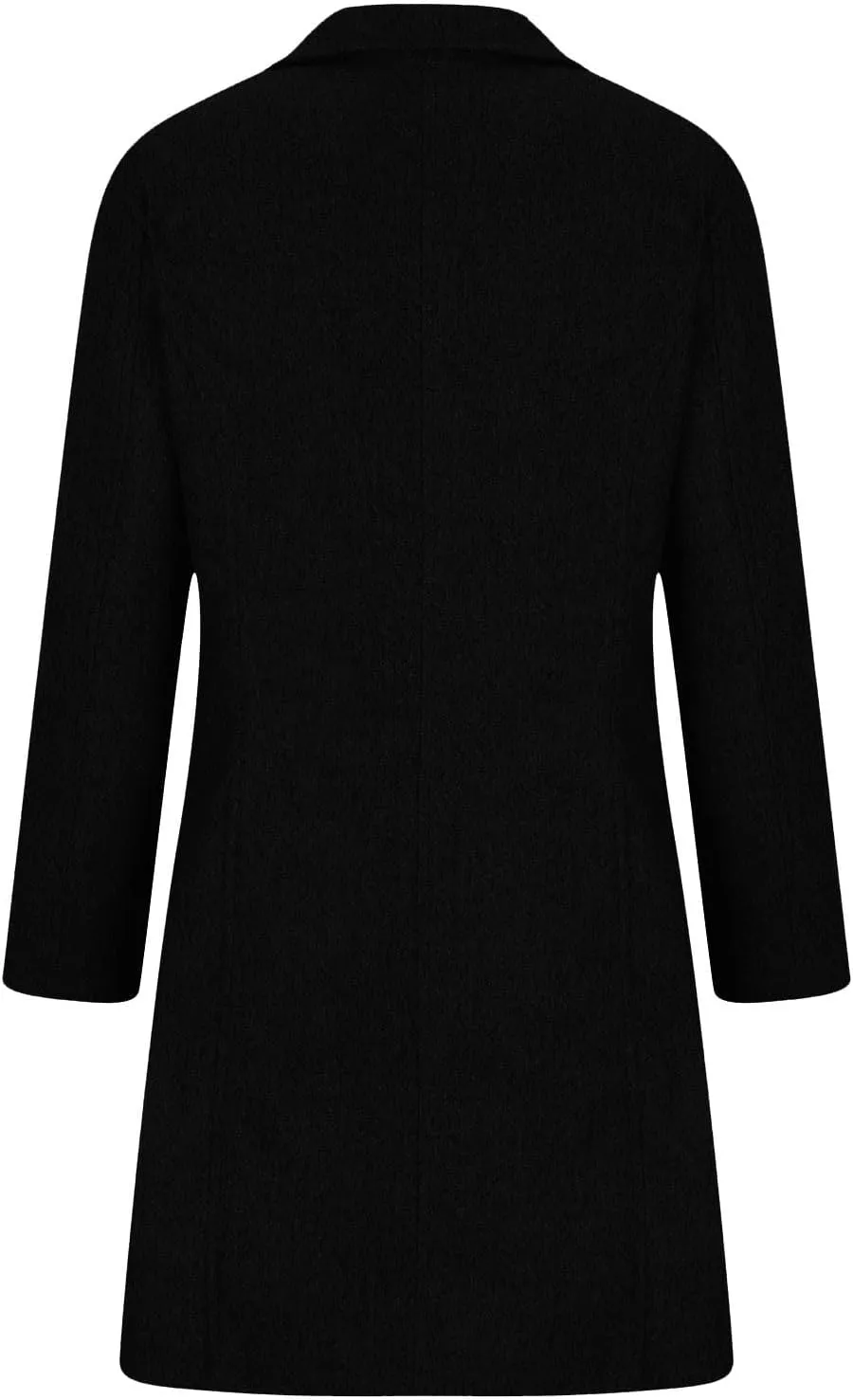 Winter Coats for Women Single Breasted Trench Coat Winter Wool Blend Pea Coat Vintage Stand Collar Casual Trench Coat