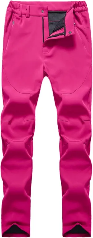Winter Pants with Pockets Fuzzy Pants Womens Fuzzy Pajama Pants Winter Casual Flannel Pants Long Fleece Lined Pants