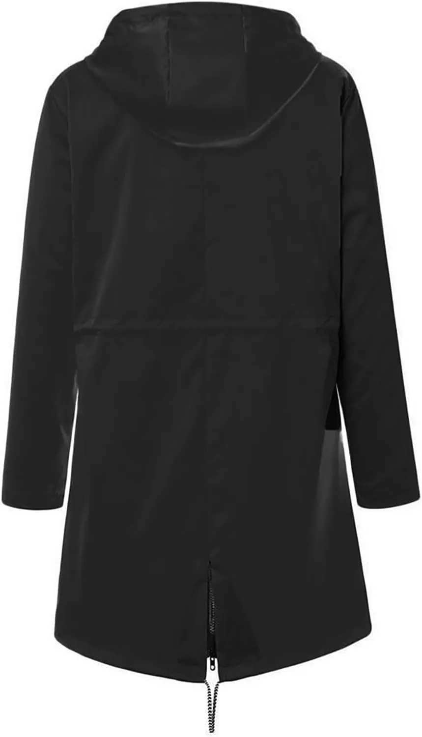 Wkishenl Rain Jacket Women Travel Waterproof Long Rain Coats Lightweight Hooded Windbreaker Trench Coats for Outdoor