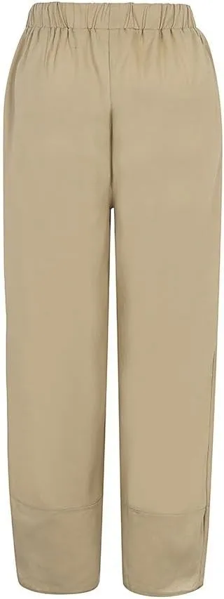 Women Loose Straight Casual Pants Cotton&Linen Pant with Irregular Legs Summer High Waist Trousers for Vacation Travel