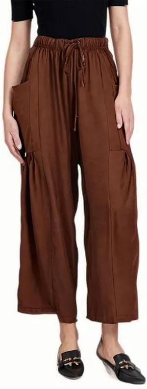 Women Pants Wide Leg Cotton Linen Pants Summer Trendy Beach Palazzo Lounge Trousers Casual Plus Size Vacation Clothes