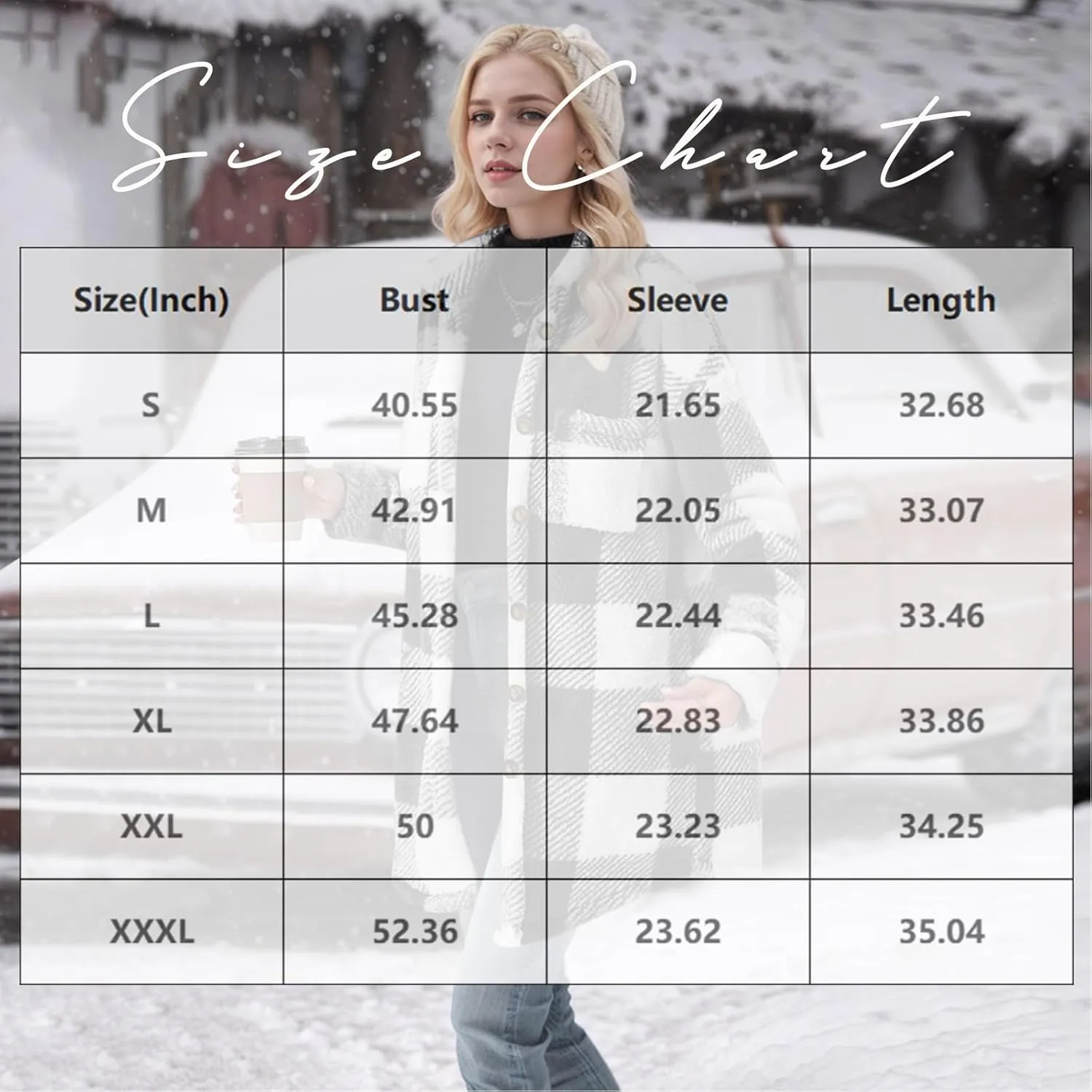 Women Sherpa Jacket Casual Flannel Colorblock Plaid Shacket Long Sleeve Lapel Button Long Fleece Jackets with Pockets