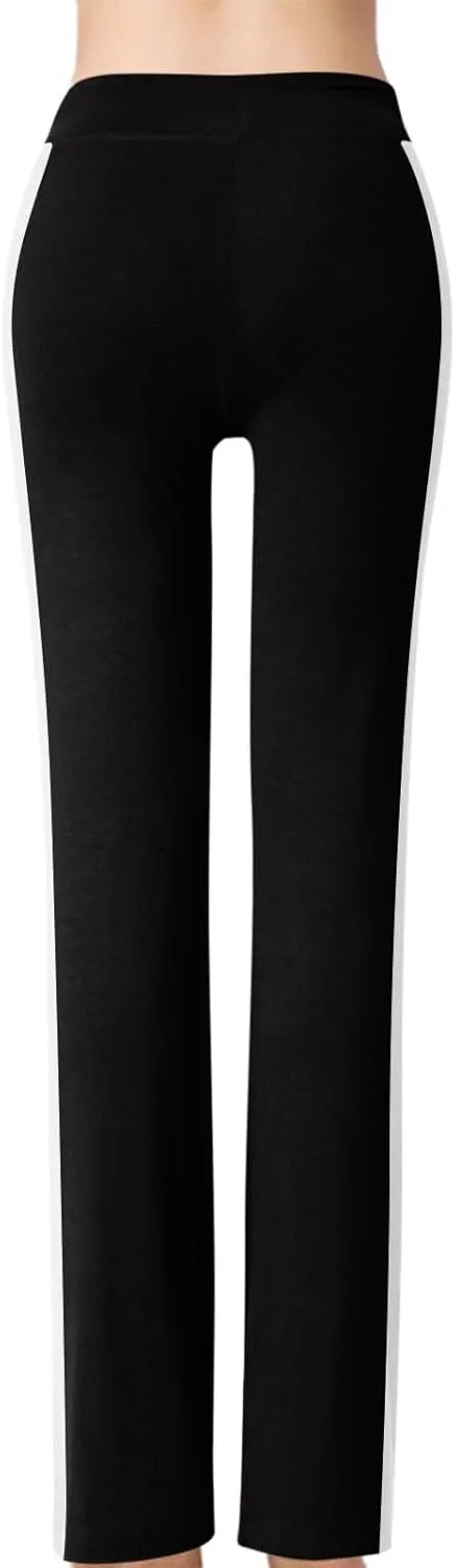 Women Yoga Pants Long Modal Comfy Drawstring Trousers Loose Straight Leg Yoga Running Athletic Lounge Pants