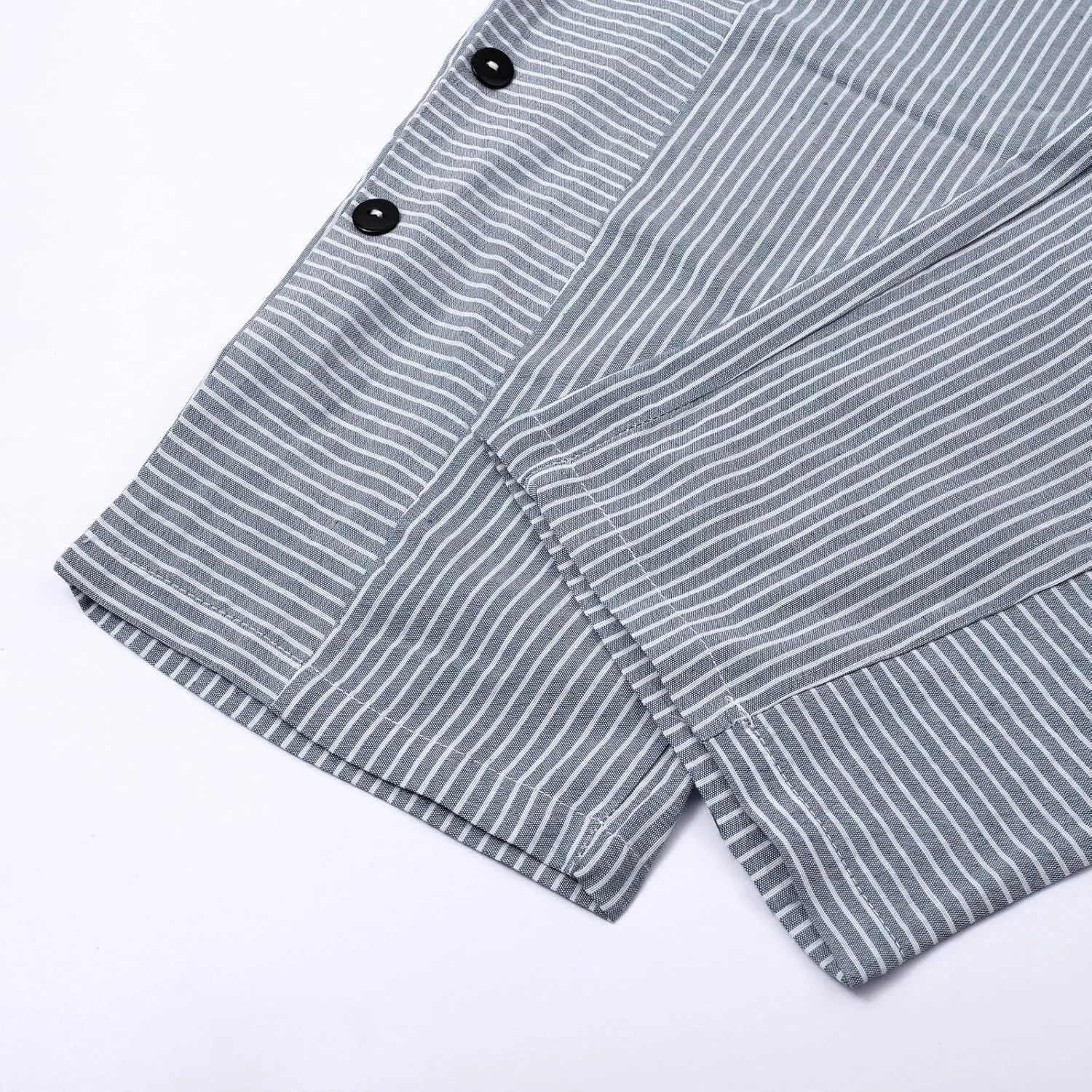 Women's Cotton Linen Straight Trousers Loose Fit High-Waist Pants with Side Buttons for Vacation