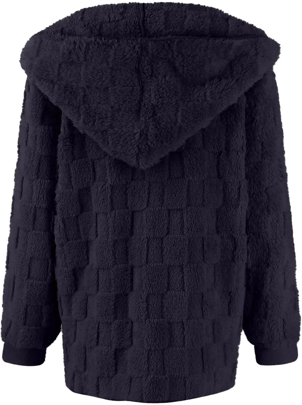 Womens Fleece Jacket Oversized Zip Up Sherpa Fuzzy Casual Coats Fall Winter Warm Outerwear 2024 Clothes with Pockets