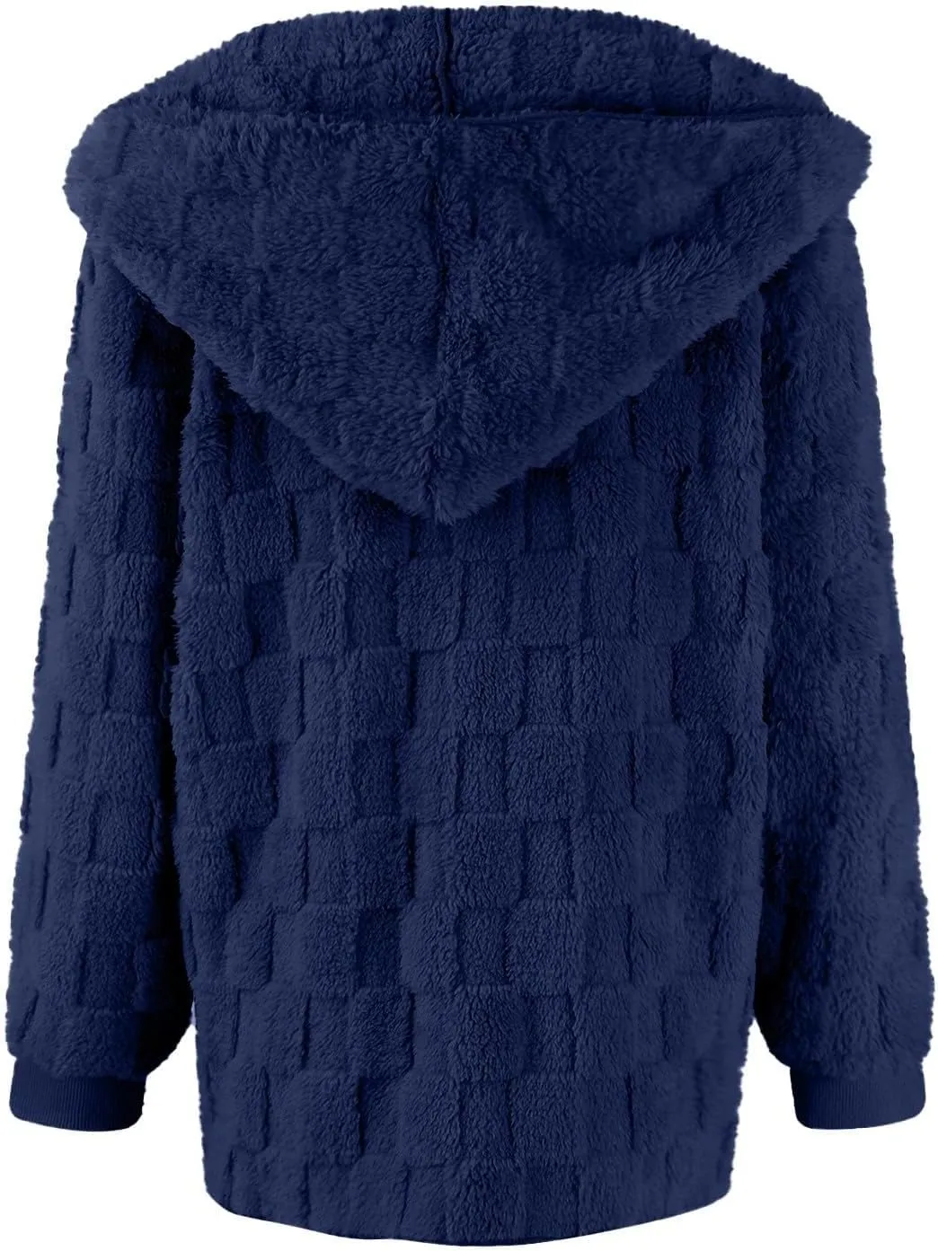 Womens Fleece Jacket Oversized Zip Up Sherpa Fuzzy Casual Coats Fall Winter Warm Outerwear 2024 Clothes with Pockets