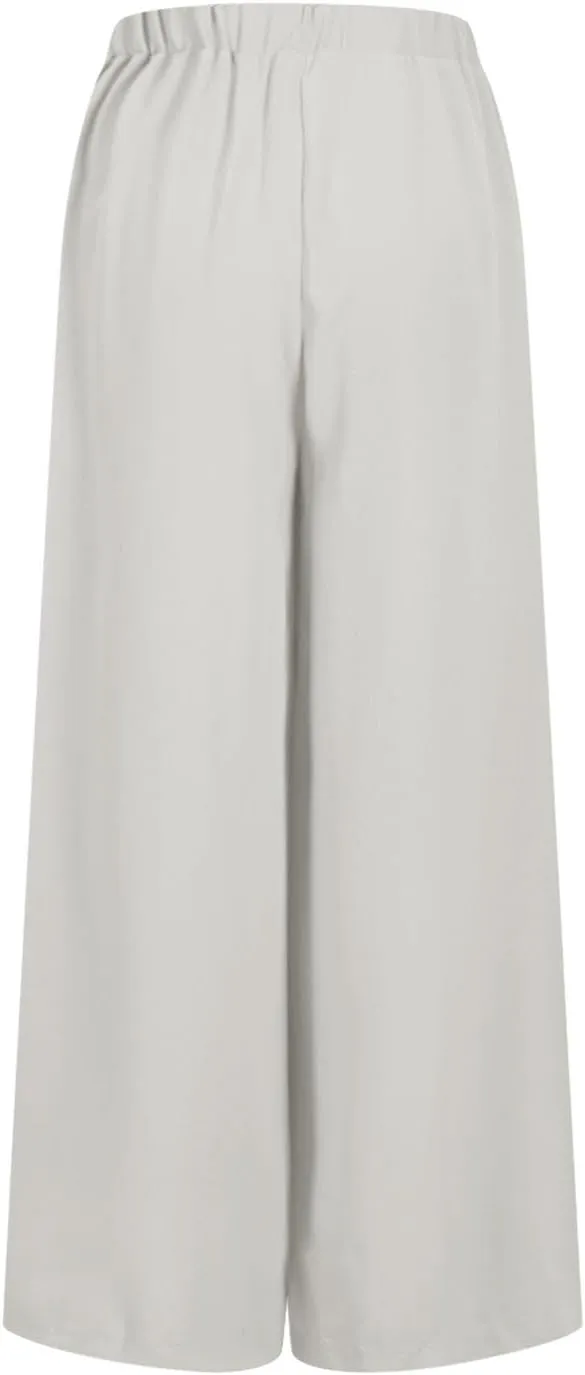Women's Linen Palazzo Pants 2025 Casual Flowy Trousers Summer Lightweight Wide Leg Pants Baggy Lounge Pants with Pocket