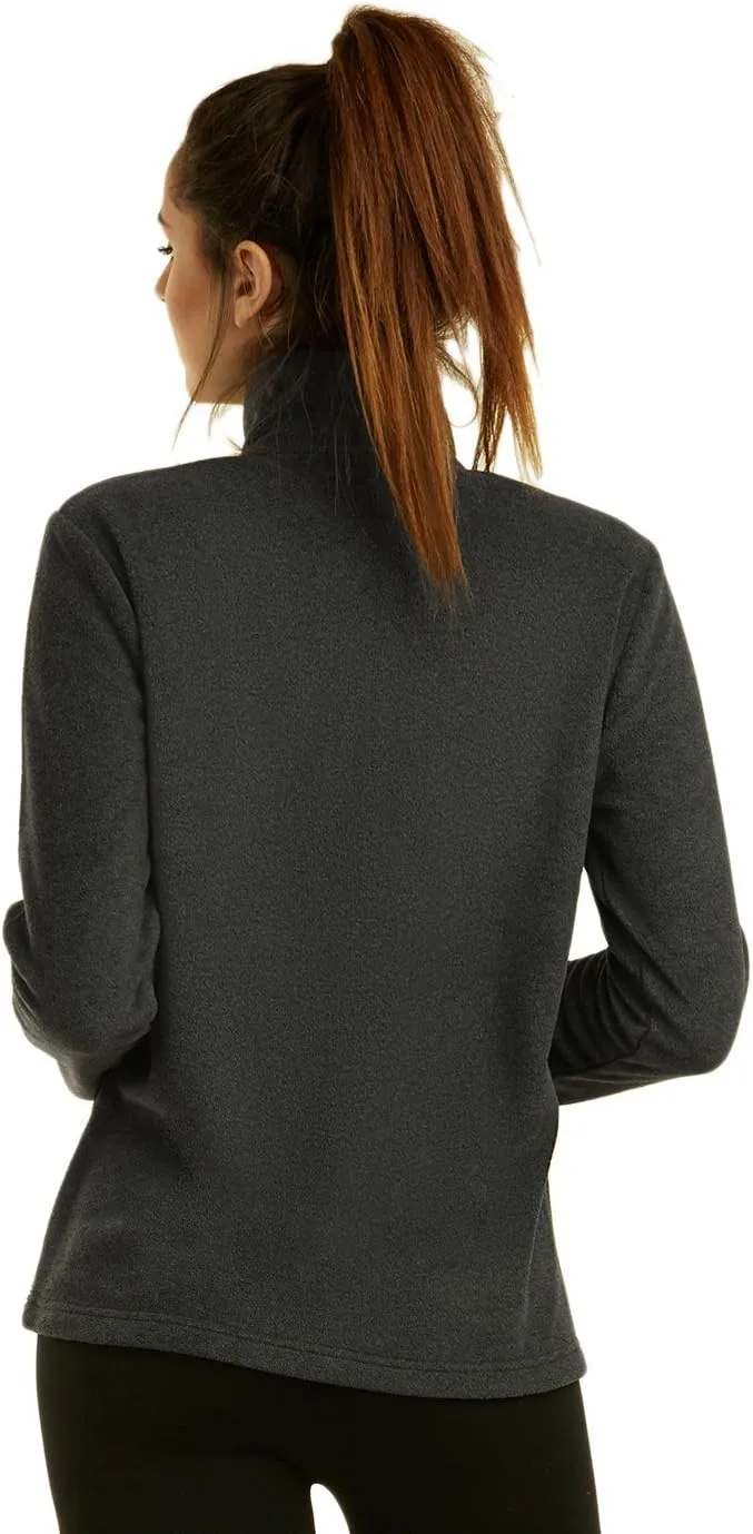 Women's Polar Fleece Full Zip Up Winter Jacket