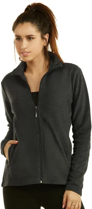 Women's Polar Fleece Full Zip Up Winter Jacket
