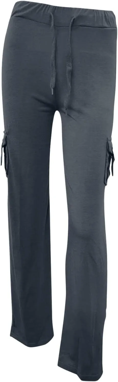 Womens Wide Leg Yoga Pants cargo wide leg pants Plus Size Flare Leggings Baggy Pants Flare Yoga Pants with Pockets