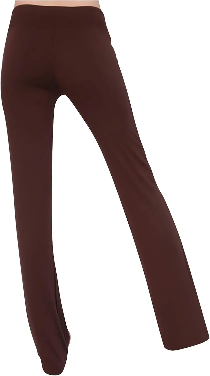 Womens Wide Leg Yoga Pants High Waist Tummy Control Loose Comfy Lounge Trousers Bootcut Drawstring Workout Leggings