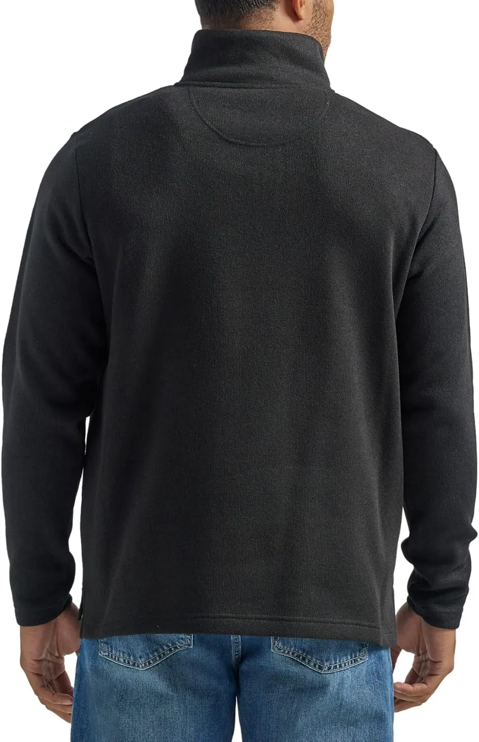 Wrangler Authentics Men's Long Sleeve Fleece Quarter-Zip Sweater