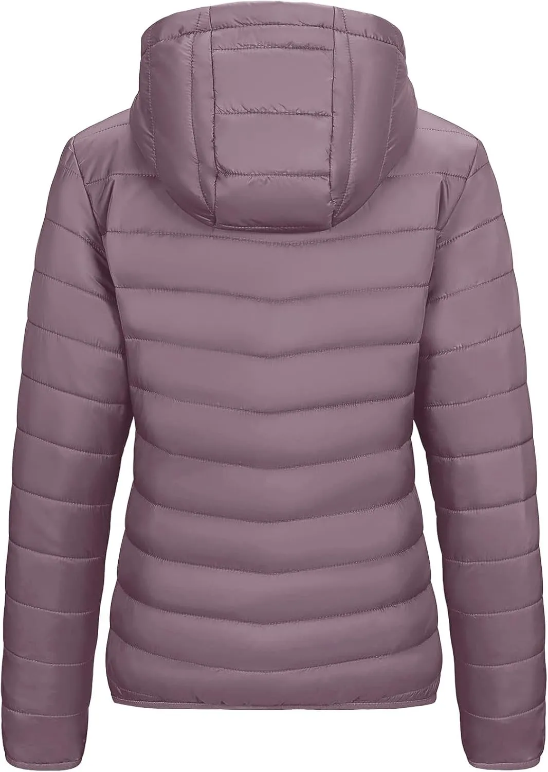 yardsong Womens Hooded Down Jackets Winter Warm Lightweight Quilted Puffer Coats Full Zip Up Packable Outerwear with Pockets