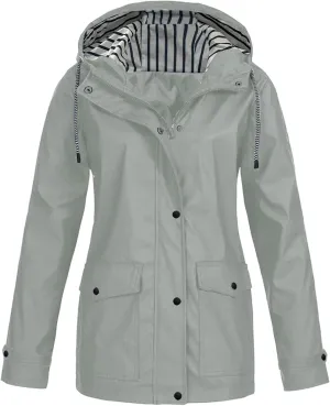 Yellow Rain Jacket Womens Waterproof with Hood Rain Coat with Hood Women Plus Size Winter Coats for Women Raincoats