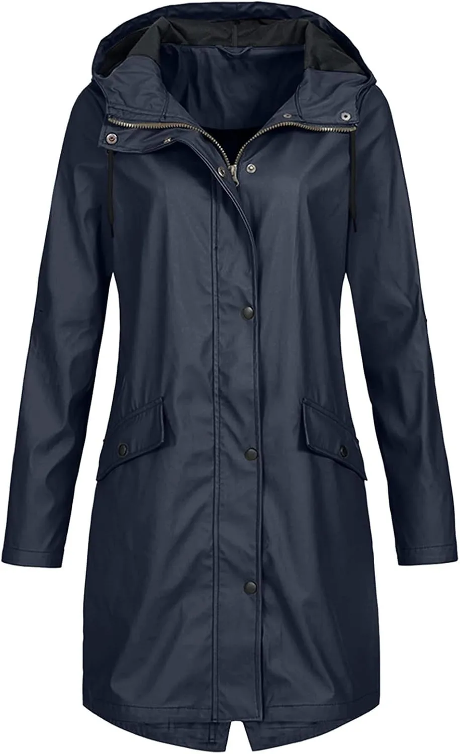 ZEFOTIM Rain Jackets for Women Waterproof with Hood Lightweight Casual Anorak Travel Hiking Coats with Pockets 720